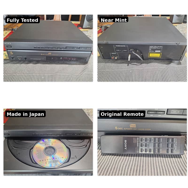 Sony CDP-C305M 1990 - Black painted metal image 1