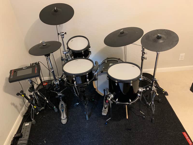 ATV aDrums Standard 10/13/18/13" Electronic Drum Set with Cymbals 2010s - Black image 1