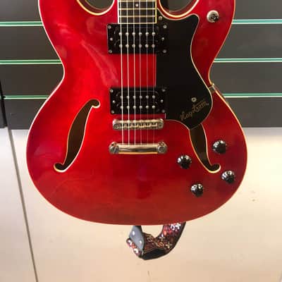 Hagstrom Viking II Ultralux Wild Cherry Transparent 2009 Semi Hollow Body Electric Guitar image 2