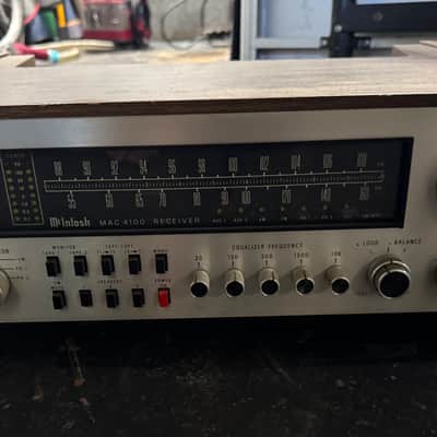 McIntosh MAC 4100 100-Watt Stereo Solid State Receiver 1978 - 1985 - Silver image 8
