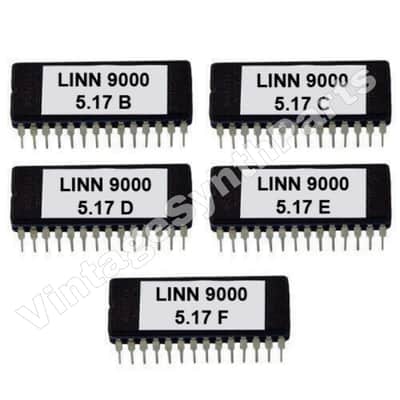 Linn 9000 latest official firmware version 5.17 eprom rom chip vintage linndrum Linn Electronics