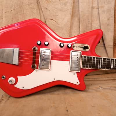 Supro JB Hutto "Jetsons" 1966 Red image 3
