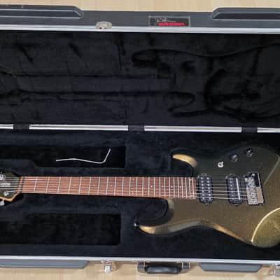 Music Man JP7 USA John Petrucci Signature Olive Gold Sparkle Dream Theater Artist American 7 Seven Guitar image 16