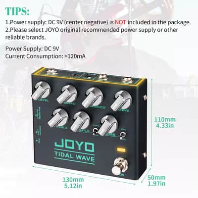 JOYO R-30 Tidal Wave Bass Guitar Pedal Preamp Overdrive +EQ + Noise Reduction + DI image 12