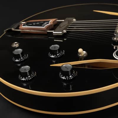 2021 Gibson Custom Shop '64 Trini Lopez Standard Reissue ES-335 - Ebony VOS | USA Semi-Hollow Vintage Diamond F Holes Firebird Headstock | CoA OHSC image 22