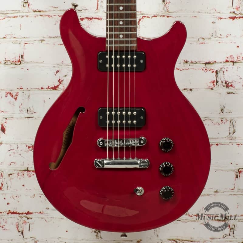 Hamer USA Artist DC Semi-Hollow Electric Guitar Trans Red (USED) x0397 image 1