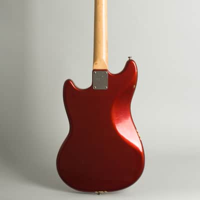 Fender Competition Mustang Solid Body Electric Guitar (1971), ser. #328976, original grey hard shell case. image 2