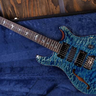 PRS Wood Library Special 22 Semi Hollow Quilt River Blue image 19