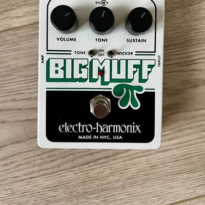 Electro-Harmonix Big Muff Pi with Tone Wicker Distortion / Sustainer 2008 - Present - White / Black / Green image 2