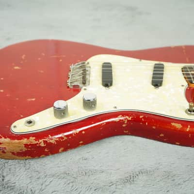 1964 Fender Duosonic, Translucent Red, Mahogany Body + OHSC image 14