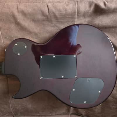 Xaviere Pro XV-555 Guitar - Blue Flame Top Maple image 4