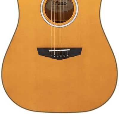D'Angelico Bowery Dreadnought CE - Vintage Natural w/ Gig Bag (DAED500VNATGP2) image 2