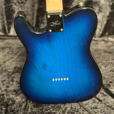 G&L Custom Built ASAT Classic Semi-Hollow Blueburst image 3