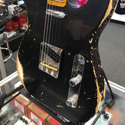 Fender Custom Shop #119 Limited Edition 1950 Double Esquire® - Heavy Relic® with Case, Aged Black image 8