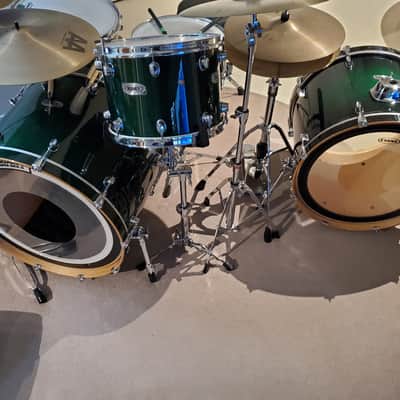MAPEX 5PC "Pro M" Drum Kit - Gorgeous Maple Lacquered Emerald Green image 3