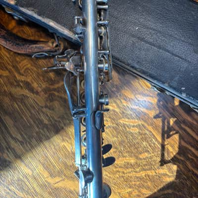 Vintage 1928 “The Elkhart” Metal Clarinet Rare Model - Restored, Ready to Play! image 9