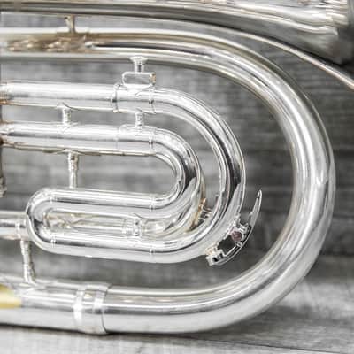 King 1124SP Marching Baritone Silver image 4