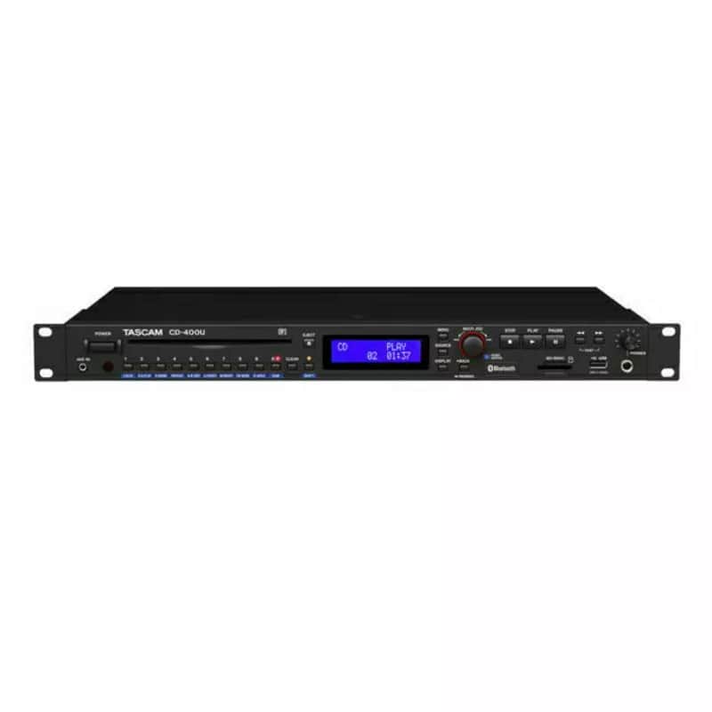TASCAM CD-400U Pro Rackmount CD/SD/USB/Bluetooth/AM-FM Player / Recorder CD400U (Used) -Perfect