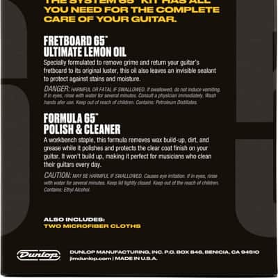 Dunlop 6503 Formula 65 Guitar Body and Fingerboard Cleaning Kit image 2