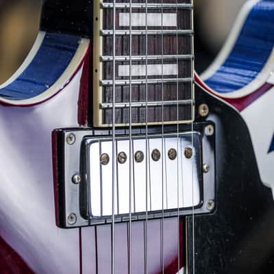 2017 D´Angelico Premier Grateful Dead DC red/white/blue lightning bolt image 7