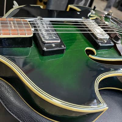 Firstman Liverpool Violin Hollowbody Electric Guitar ‘67-‘69 - Green Burst image 14