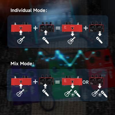 FLAMMA FV01 Vocal Effects Processor Pitch Correction Voice Pedal Vocal Stompbox Microphone Amplifier for Singer Live Singing Streaming Recording with Delay Reverb Acoustic Guitar Playing image 6
