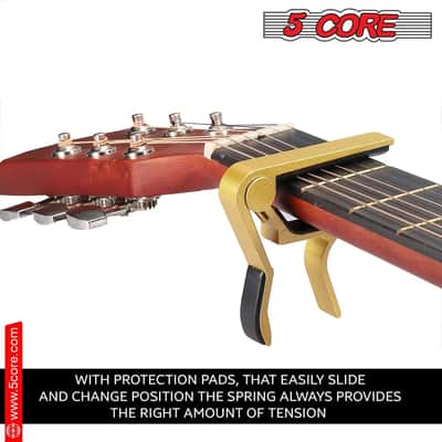 Guitar Capo Acoustic Electric Guitar 6 String Gold image 8