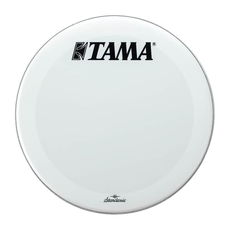 Tama Bass Drum Logo Head 24" Smooth White w/Starclassic Logo image 1