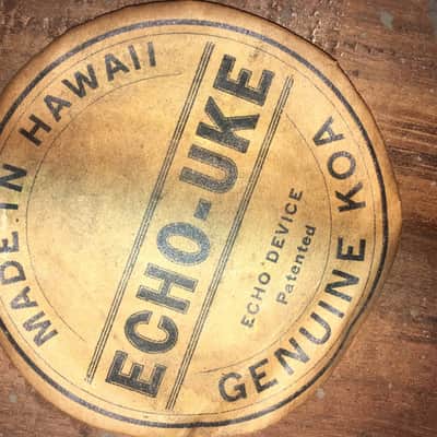 Echo-Uke Koa Soprano Ukulele 1920s image 6