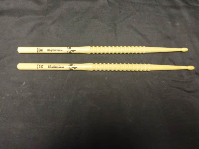 Johnny Rabb 5B Olive Rythm Saw Drumstick Pair image 1