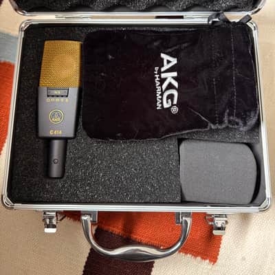 AKG C414 XLII Large Diaphragm Multipattern Condenser Microphone 2010s - Black image 3