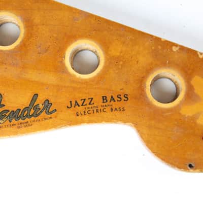 1966 Vintage Fender Jazz Bass Neck Rosewood Fretboard All Original 1960's Guitar image 7