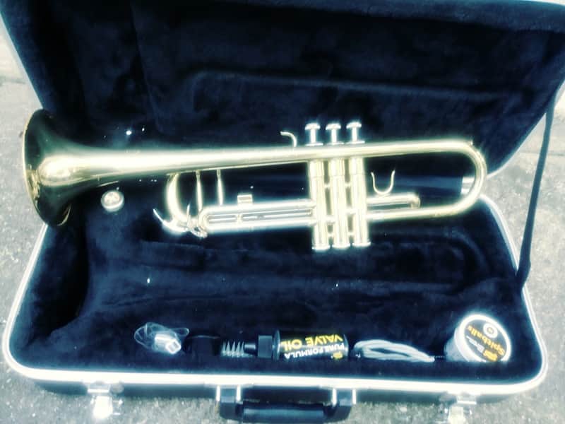 Anthem TP-713-307 Student Trumpet Gold Lacquer with Yamaha 11B4 Mouthpiece image 1