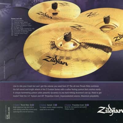 Tommy Lee's, Mötley Crüe Zildjian - 14" Z Custom Splash Cymbal 782g 2005 - Brilliant image 4