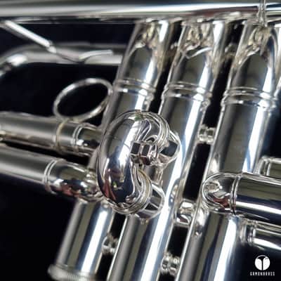 Immagine Bach Stradivarius C 180SL- 229 Chicago large lightweight trumpet case mouthpiece  gamonbrass - 12