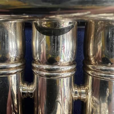 Used Benge Resno Tempered Bell 3 MLP Bb Silver Trumpet Just Serviced with Case image 17