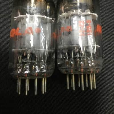 Matched PAIR MOTOROLA 12AU7A AUDIO AMPLIFIER VACUUM TUBES TESTED VINTAGE 4.5290 image 2
