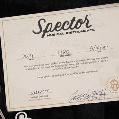 SPECTOR USA DW-4 True Champagne Limited Edition Doug Wimbish NS-2 Bass image 9
