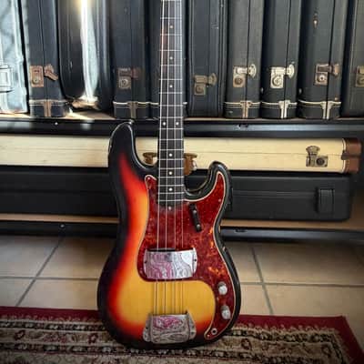1963 Fender Precision Bass with Rosewood Fretboard - Sunburst Finish image 9