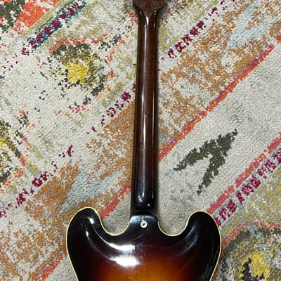 Vintage 1961 Gibson ES-335 Semi-Hollow in Sunburst with Original Lifton Case image 9