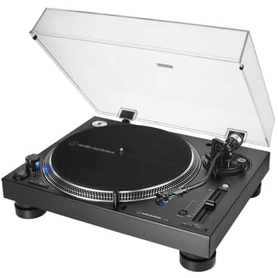 Audio-Technica AT-LP140XP Direct-Drive Professional DJ Turntable - (Black) + Mat + Cleaning Kit image 3