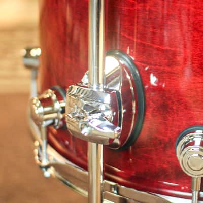 DW Performance Cherry Stain Lacquer Bop Drum Set - 14x18, 8x12, 14x14 image 6