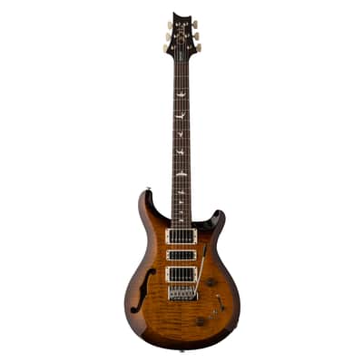 PRS S2 Special Semi-Hollow Electric Guitar - Black Amber image 2