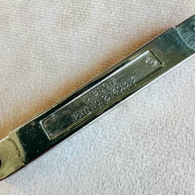 Gibson ABR-1 Bridge Base Patent Number w/ Foundry Mark 1966-1970 - Chrome image 5