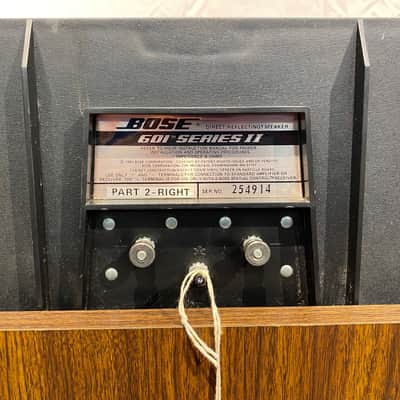 Bose 601 Series II Speaker System (Pair) w/ Hang Tags 1983 Brown