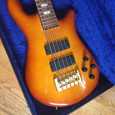 Early version Spector Euro 5 LX bass guitar flamed maple 5 string made in Czech Republic Make Offer! image 1