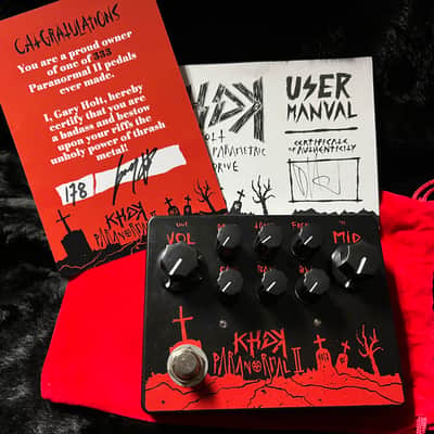 KHDK Electronics Paranormal II Limited Edition Gary Holt Signature Parametric EQ / Overdrive 2021 - Black / Red image 5
