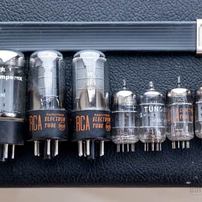 1963 Fender Deluxe Non-Reverb Black Panel Pre-CBS Tube Amp w/ Vintage Tube Set, Jensen C12Q image 22