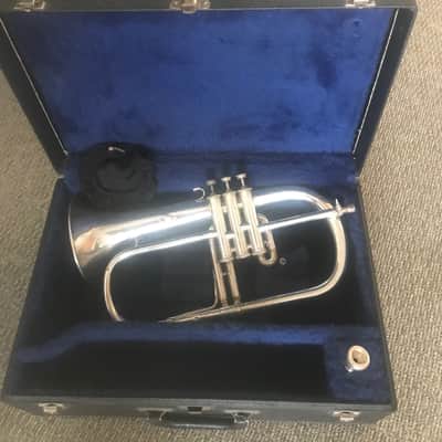 Vintage and Beautiful! Couesnon Paris Flugelhorn circa 1960's with Case, Couesnon Mouthpiece and K& M Stand. Sale Benefits Music Education Nonprofit! image 1