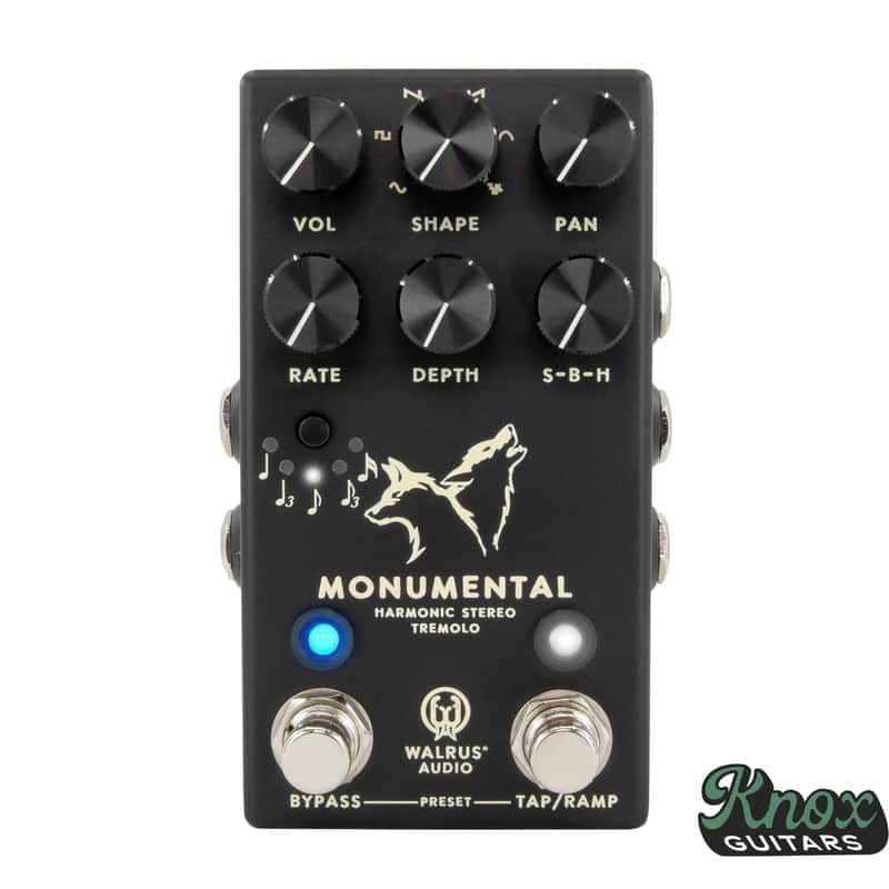 Walrus Audio Monumental Stereo Harmonic Tap Tremolo 2024 - Present - Black image 1